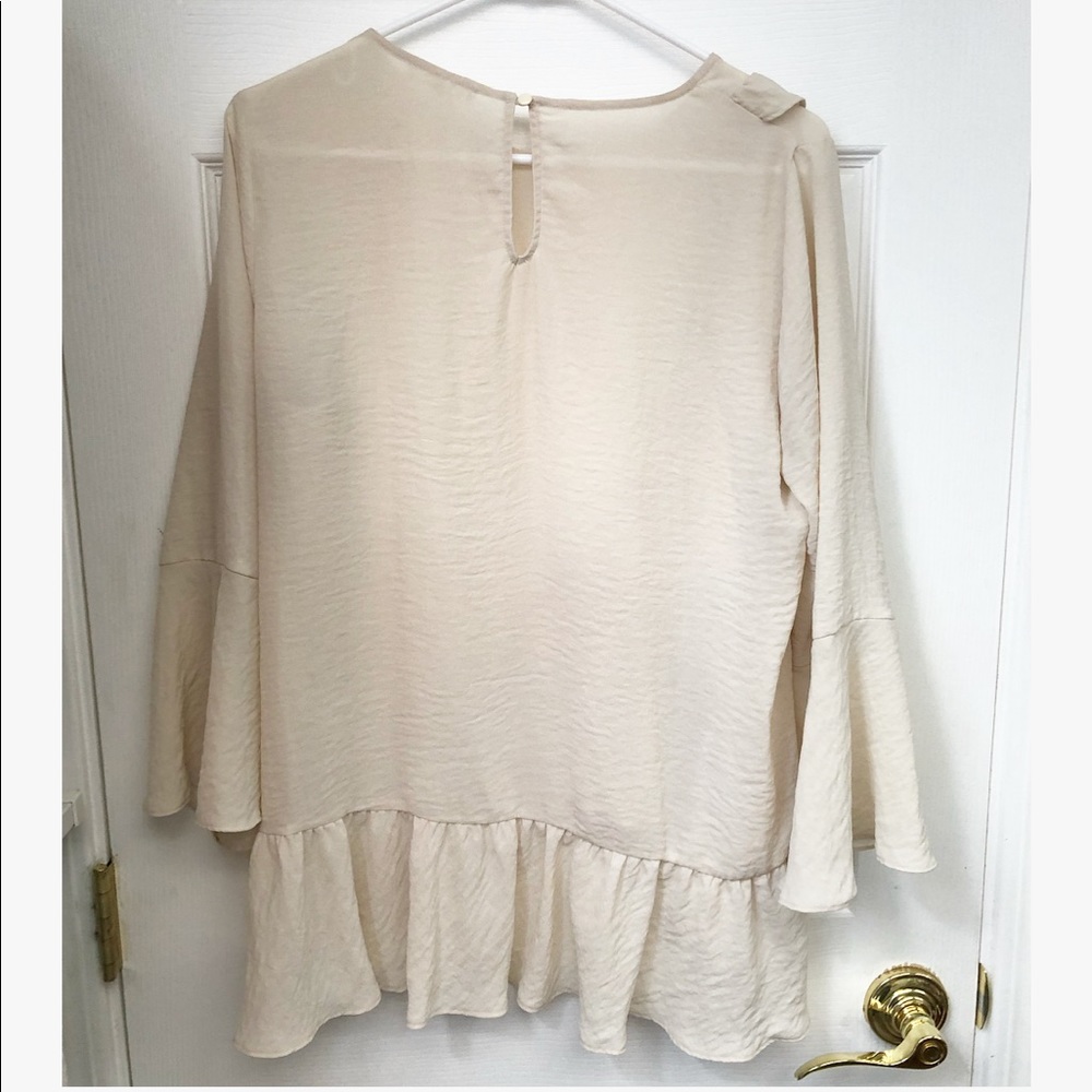 Cream Blouse with Ruffles - Picture 2 of 2